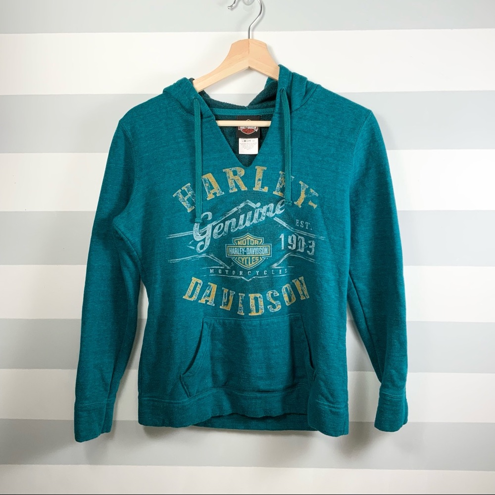 Harley Davidson, Hoodie, Illinois, Small